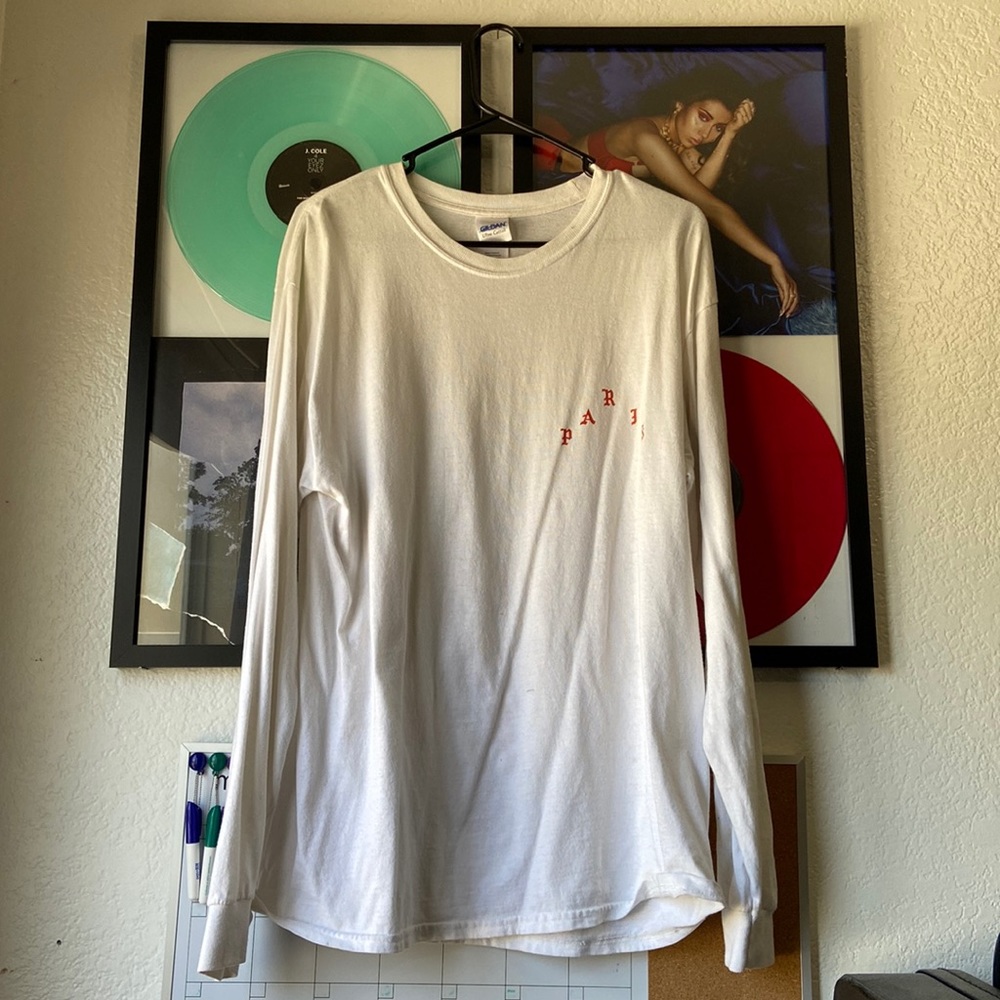 Old English White Long Sleeve